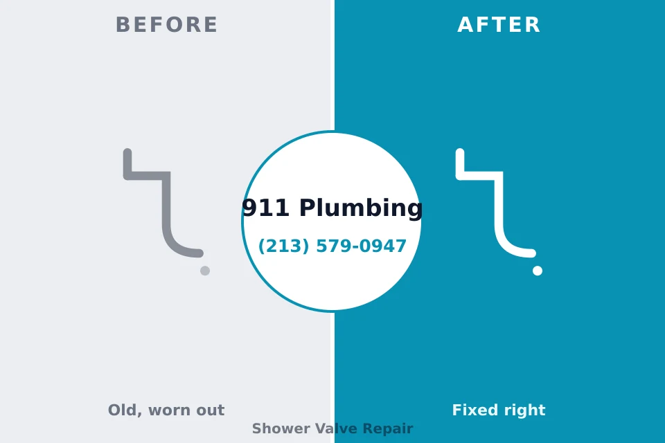 Before and after: plumbing repair Homestead Meadows South, TX